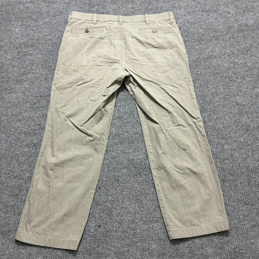 Meyer Mens Chino‎ Pants Size 27 Beige Stretch Flat Front Mid Rise Trouser